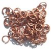100 8mm Antique Copper Plated Jump Rings